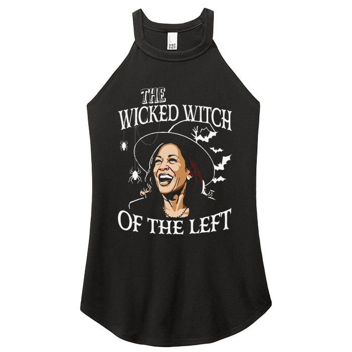 The Wicked Witch On The Left Funny Halloween Anti Harris Women's Perfect Tri Rocker Tank