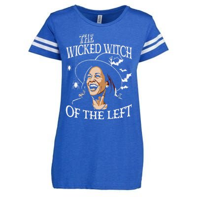 The Wicked Witch On The Left Funny Halloween Anti Harris Enza Ladies Jersey Football T-Shirt