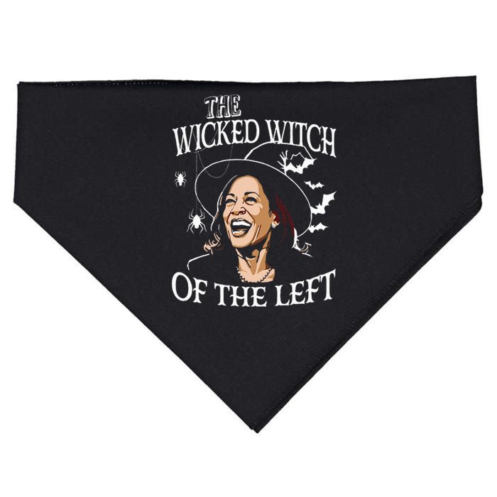 The Wicked Witch Of The Left Kamala Harris Halloween Witch USA-Made Doggie Bandana