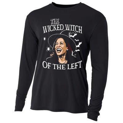 The Wicked Witch Of The Left Kamala Harris Halloween Witch Cooling Performance Long Sleeve Crew