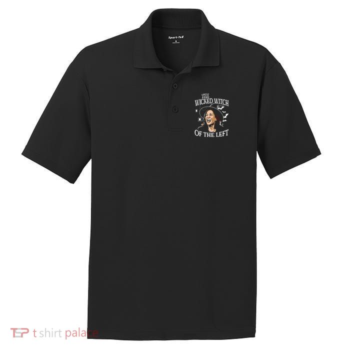 The Wicked Witch Of The Left Kamala Harris Halloween Witch PosiCharge RacerMesh Polo