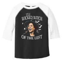 The Wicked Witch Of The Left Kamala Harris Halloween Witch Toddler Fine Jersey T-Shirt