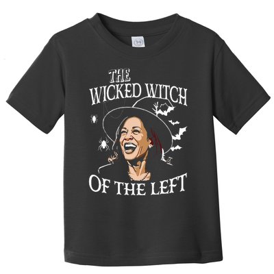 The Wicked Witch Of The Left Kamala Harris Halloween Witch Toddler T-Shirt