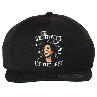 The Wicked Witch Of The Left Kamala Harris Halloween Witch Wool Snapback Cap