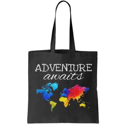 Travel Wanderlust World Map Adventure Traveler Gift Bag