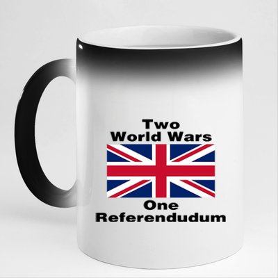 Two World Wars One Referendudum 11oz Black Color Changing Mug