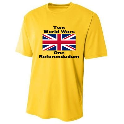 Two World Wars One Referendudum Performance Sprint T-Shirt