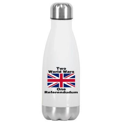 Two World Wars One Referendudum Stainless Steel Insulated Water Bottle