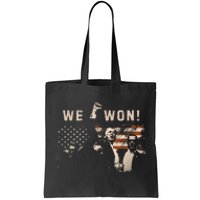 Trump We Won Wins Inauguration 47 Us President 2025 Election Tote Bag