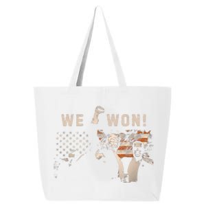 Trump We Won Wins Inauguration 47 Us President 2025 Election 25L Jumbo Tote