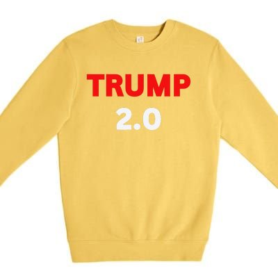 Trump Won Wins Again Winner Victory Headline 2024 Trump Won Premium Crewneck Sweatshirt