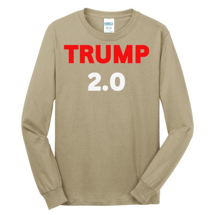 Trump Won Wins Again Winner Victory Headline 2024 Trump Won Tall Long Sleeve T-Shirt