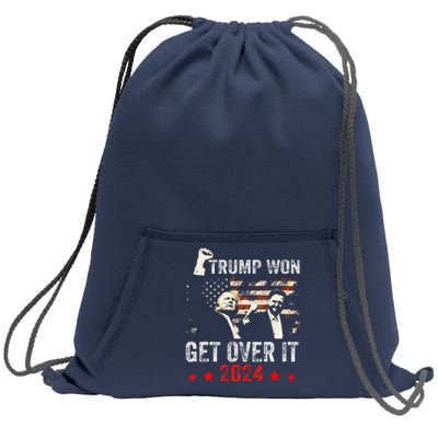 Trump We Won Wins Inauguration 47 Us President 2025 Election Sweatshirt Cinch Pack Bag