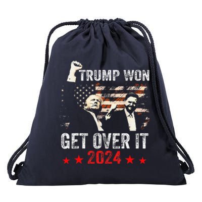 Trump We Won Wins Inauguration 47 Us President 2025 Election Drawstring Bag