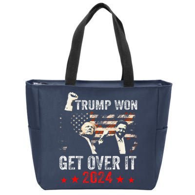 Trump We Won Wins Inauguration 47 Us President 2025 Election Zip Tote Bag