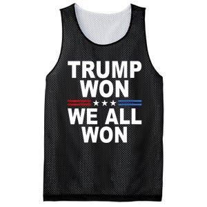 Trump Won We All Won 2024 Usa Flag Gift Mesh Reversible Basketball Jersey Tank