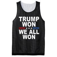 Trump Won We All Won 2024 Usa Flag Gift Mesh Reversible Basketball Jersey Tank