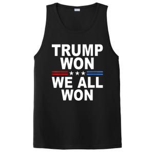 Trump Won We All Won 2024 Usa Flag Gift PosiCharge Competitor Tank