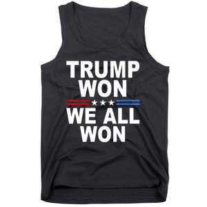 Trump Won We All Won 2024 Usa Flag Gift Tank Top