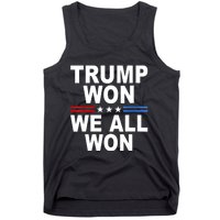 Trump Won We All Won 2024 Usa Flag Gift Tank Top