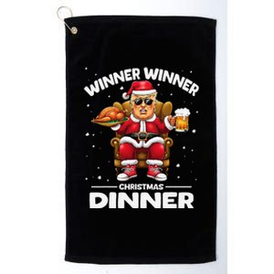 Trump Winner Winner Turkey Dinner Funny Trump Christmas Xmas Platinum Collection Golf Towel