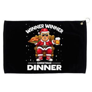 Trump Winner Winner Turkey Dinner Funny Trump Christmas Xmas Grommeted Golf Towel