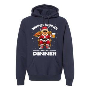 Trump Winner Winner Turkey Dinner Funny Trump Christmas Xmas Premium Hoodie