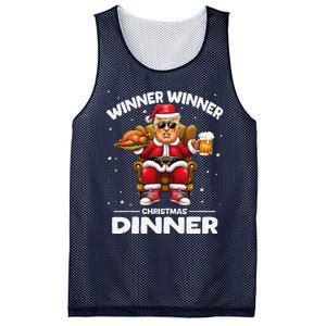 Trump Winner Winner Turkey Dinner Funny Trump Christmas Xmas Mesh Reversible Basketball Jersey Tank