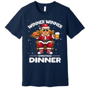 Trump Winner Winner Turkey Dinner Funny Trump Christmas Xmas Premium T-Shirt