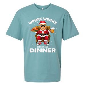 Trump Winner Winner Turkey Dinner Funny Trump Christmas Xmas Sueded Cloud Jersey T-Shirt