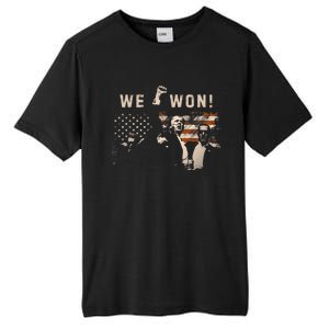 Trump We Won Wins Inauguration 47 Us President 2025 Election Tall Fusion ChromaSoft Performance T-Shirt