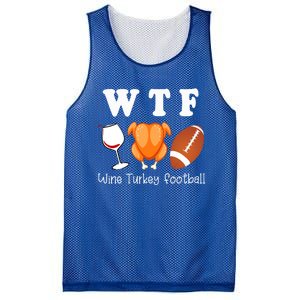 Thanksgiving Wtf Wine Turkey Family Football Funny Party Gift Mesh Reversible Basketball Jersey Tank