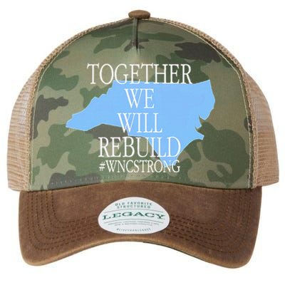 Together We Will Rebuild Wnc Strong Legacy Tie Dye Trucker Hat