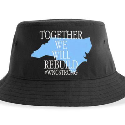 Together We Will Rebuild Wnc Strong Sustainable Bucket Hat