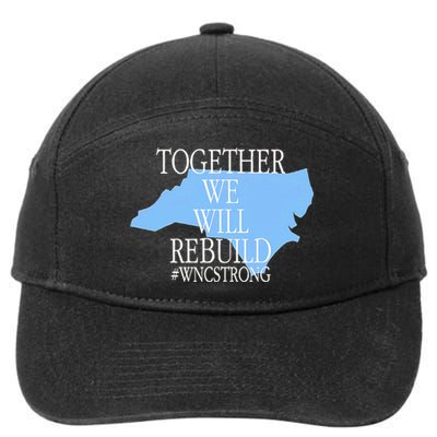 Together We Will Rebuild Wnc Strong 7-Panel Snapback Hat