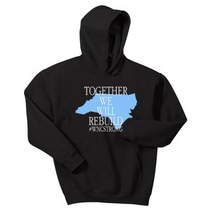 Together We Will Rebuild Wnc Strong Kids Hoodie