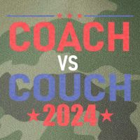 Tim Walz Waltz Vs Jd Vance 2024 Coach Vs Couch Legacy Tie Dye Trucker Hat