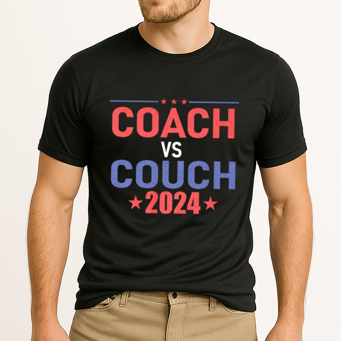 Tim Walz Waltz Vs Jd Vance 2024 Coach Vs Couch Performance Shirt
