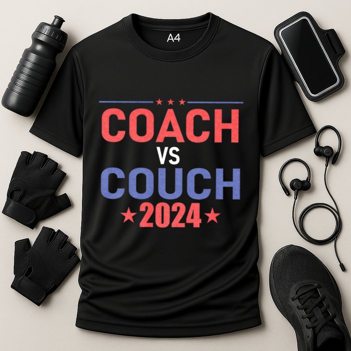 Tim Walz Waltz Vs Jd Vance 2024 Coach Vs Couch Performance Shirt
