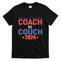 Tim Walz Waltz Vs Jd Vance 2024 Coach Vs Couch T-Shirt