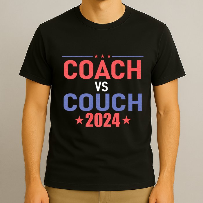 Tim Walz Waltz Vs Jd Vance 2024 Coach Vs Couch T-Shirt