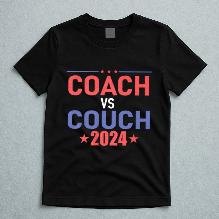 Tim Walz Waltz Vs Jd Vance 2024 Coach Vs Couch T-Shirt