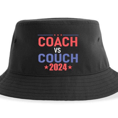 Tim Walz Waltz Vs Jd Vance 2024 Coach Vs Couch Sustainable Bucket Hat