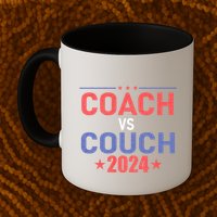 Tim Walz Waltz Vs Jd Vance 2024 Coach Vs Couch Mug