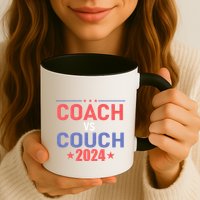 Tim Walz Waltz Vs Jd Vance 2024 Coach Vs Couch Mug