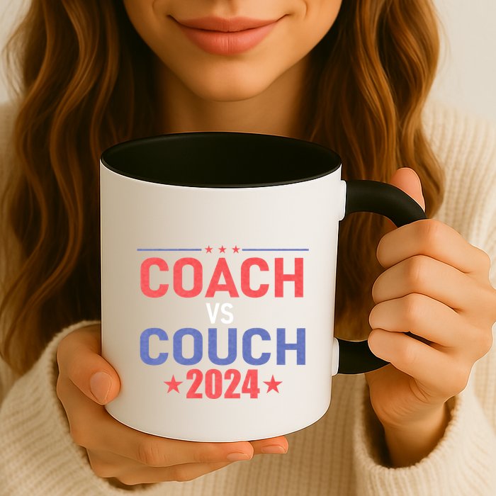 Tim Walz Waltz Vs Jd Vance 2024 Coach Vs Couch Mug
