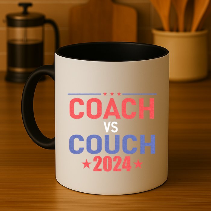 Tim Walz Waltz Vs Jd Vance 2024 Coach Vs Couch Mug