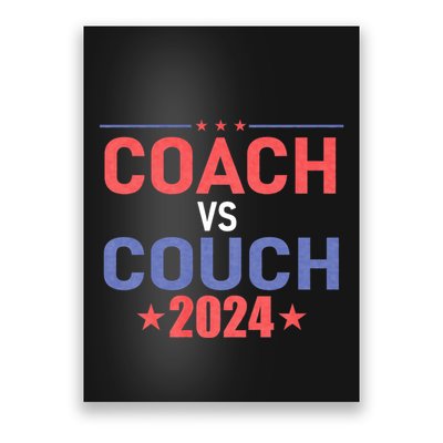 Tim Walz Waltz Vs Jd Vance 2024 Coach Vs Couch Poster