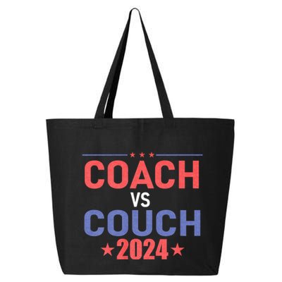 Tim Walz Waltz Vs Jd Vance 2024 Coach Vs Couch 25L Jumbo Tote