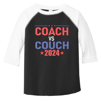 Tim Walz Waltz Vs Jd Vance 2024 Coach Vs Couch Toddler Fine Jersey T-Shirt